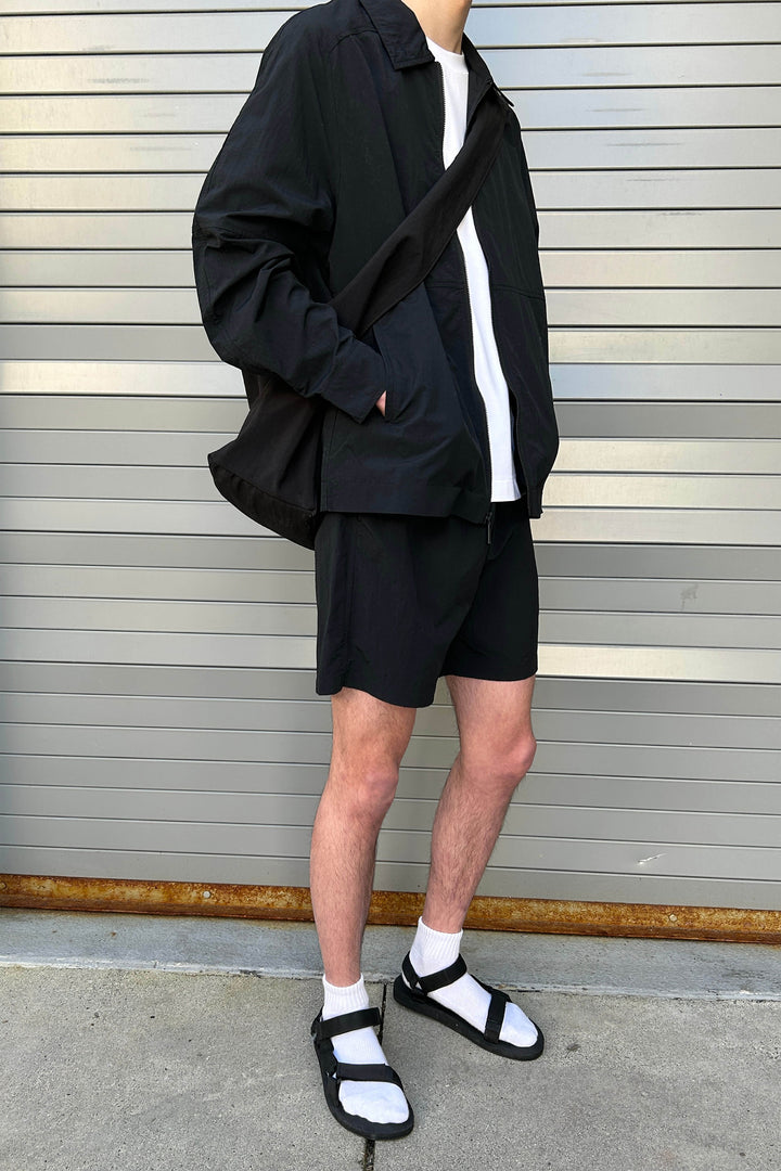 LIGHTWEIGHT COACH JACKET in Black — alternate angle