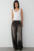 Mid-rise curved leg vintage wash jean in vintage wash — main image