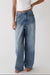 28" length light wash curved leg jean in light wash — main image