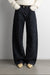 29" boucle textured barrel jean in indigo — main image