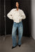 Vintage wash mid-rise barrel leg jean in vintage medium wash — main image