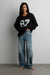 Vintage wash mid-rise barrel leg jean in vintage medium wash — main image