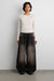 Vintage wash elastic waist jean in black wash — main image