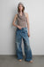 Distressed vintage wide leg jean in medium blue wash — main image