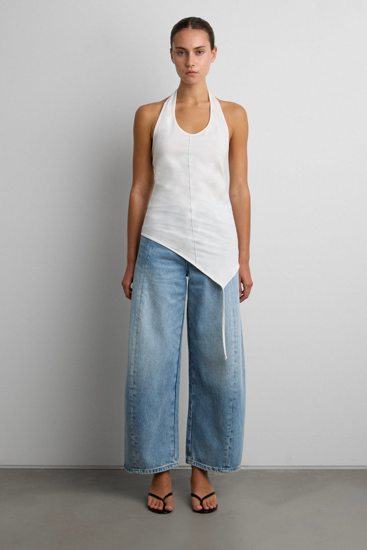 WHISKER WASHED SEAM JEAN in Medium Blue Wash — alternate angle