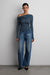 Medium wash straight leg jean in medium blue wash — main image