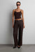 Basic washed straight jean in brown — main image