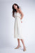 A-line tube midi dress in oatmeal — main image