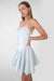 Corset mini dress in ballad blue — main image