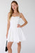 Corset mini dress in white — main image