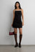 Jeweled mini shift dress in black — main image