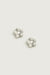 Daisy pearl studs in silver — main image