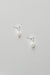 Water pearl drop earrings in silver — main image