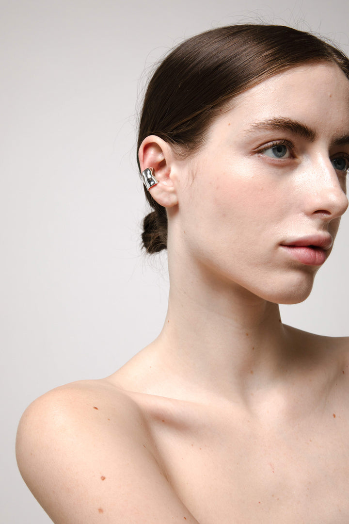 EAR CUFF in Silver — alternate angle