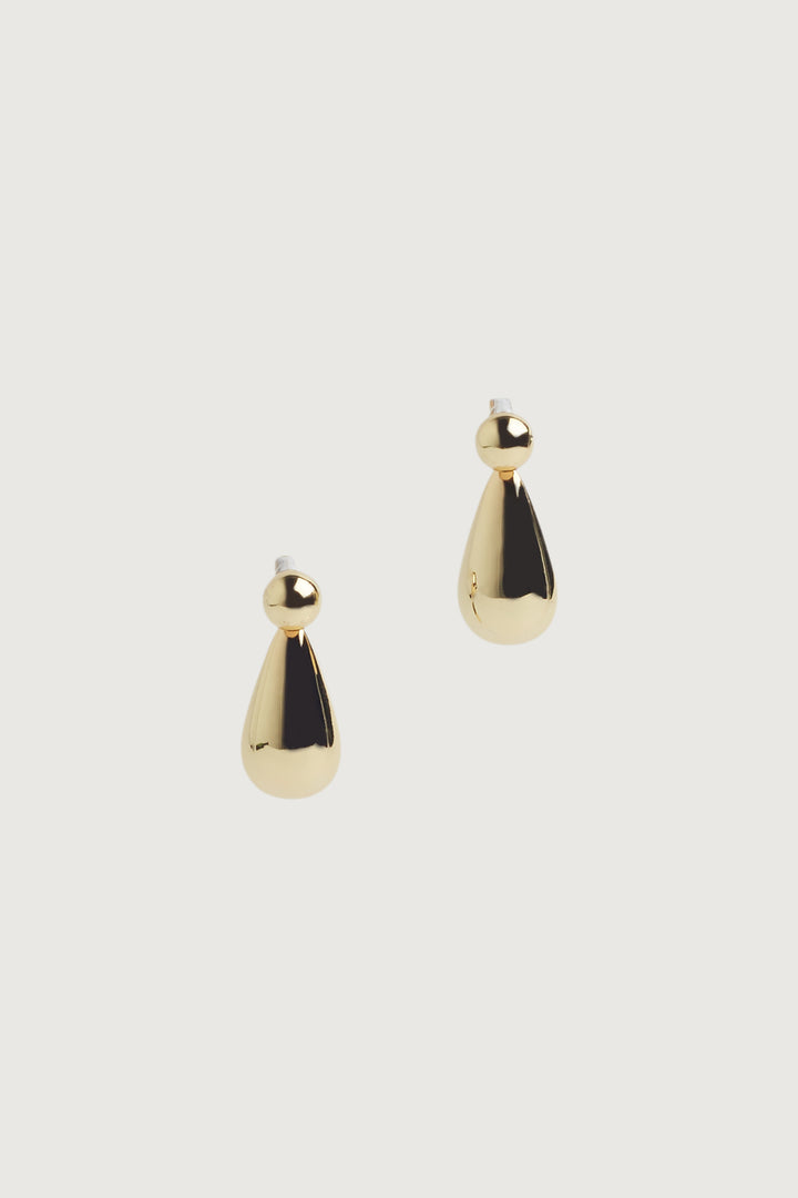 TEARDROP EARRING in Gold — alternate angle