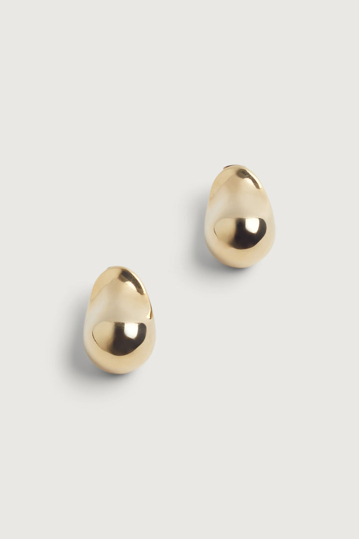 ABSTRACT BUBBLE DROP EARRING in Gold — alternate angle