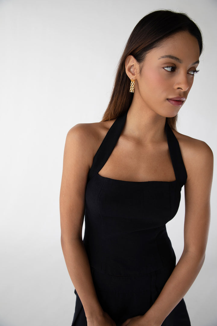 PANTHER LINK EARRINGS in Gold — alternate angle