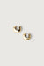 Thick huggie hoop earrings in gold — main image