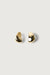 Chunky curved earrings in gold — main image