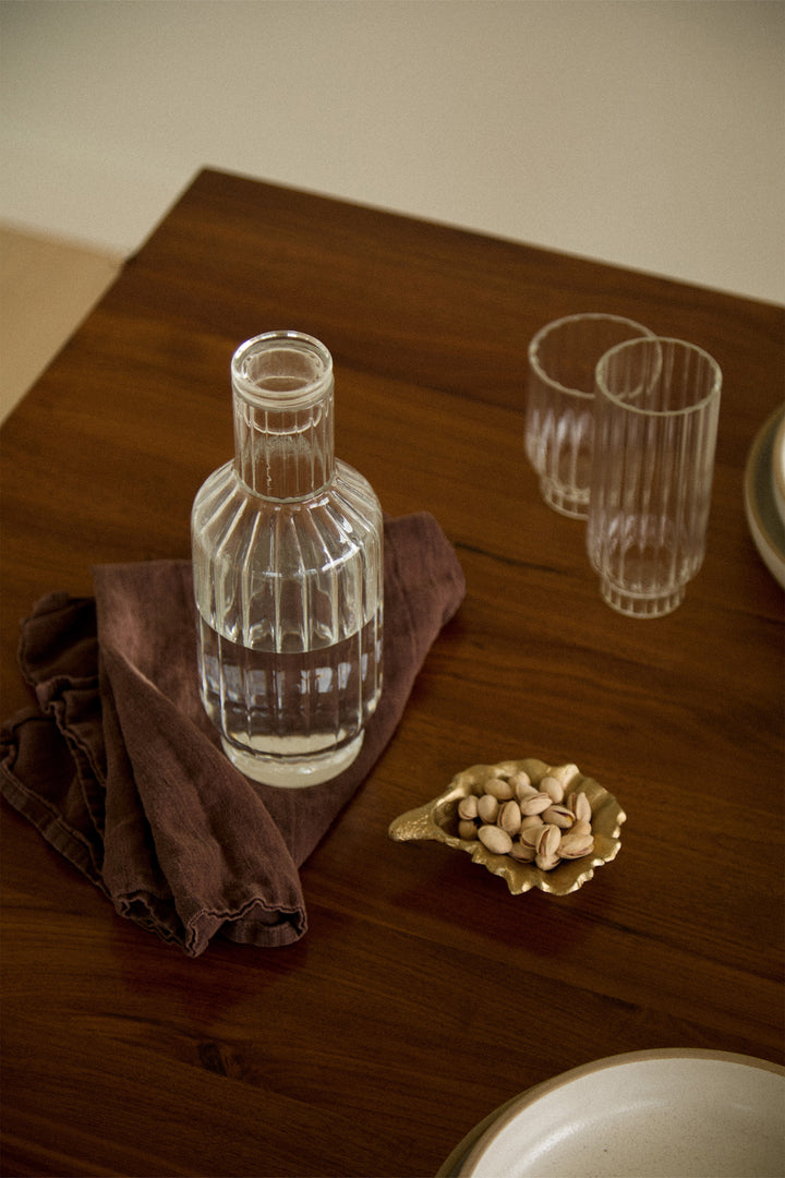 FLUTED CARAFE in Clear — alternate angle
