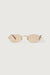 Oval frameless sunglasses in gold soft mist — main image