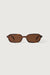 90's rectangular sunglasses in tortoise brown — main image