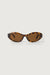 Cat eye sunglasses in tortoise brown — main image
