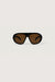 Oversized square sunglasses in black brown tint — main image