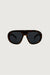Oversized square sunglasses in tortoise grey tint — main image