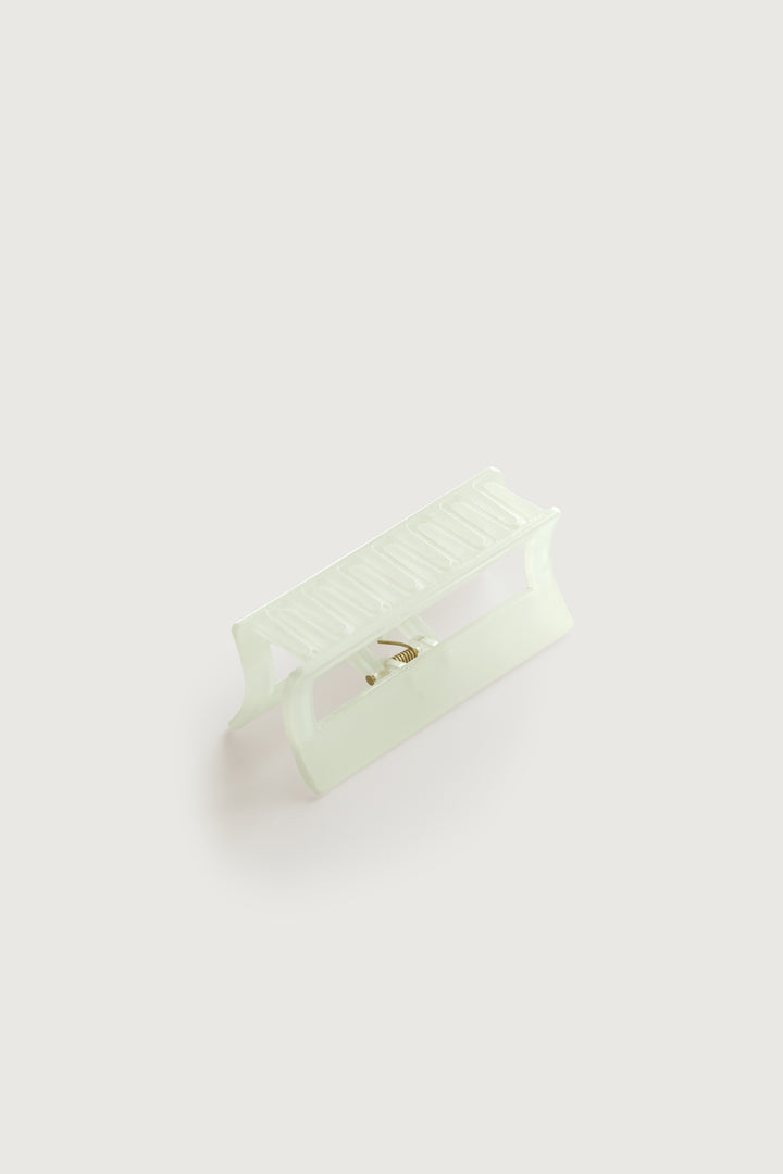 RECTANGULAR HAIR CLIP in Storm — alternate angle