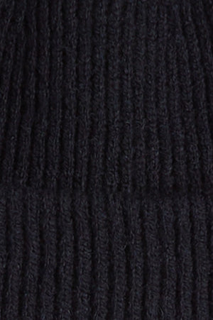 ALPACA BEANIE in Black — alternate angle