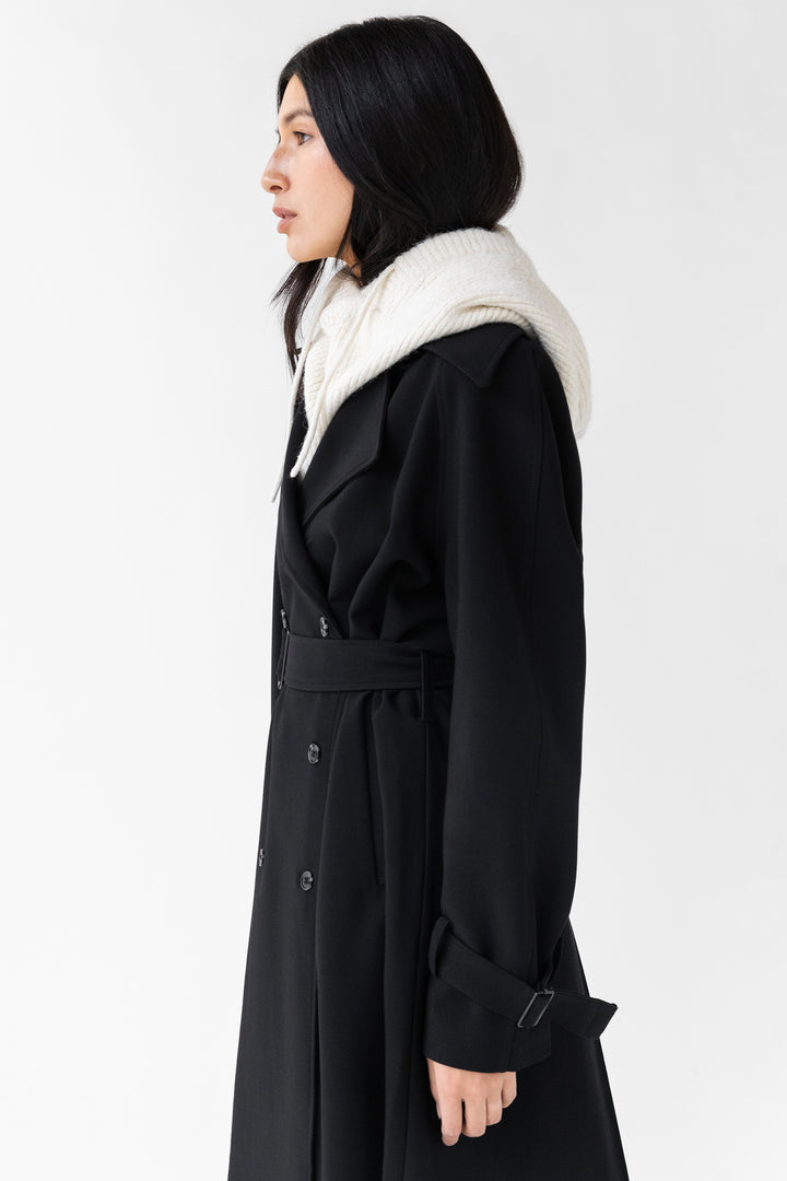 CHUNKY BALACLAVA in Cream — alternate angle