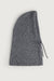 Chunky balaclava in medium heather grey — main image