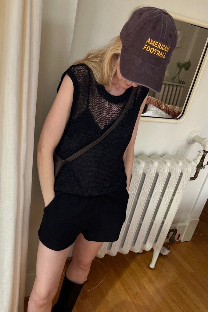 “AMERICAN FOOTBALL” BASEBALL CAP in Brown — alternate angle