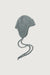 Ribbed knit trapper hat in medium heather grey — main image