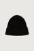 Classic ribbed knit beanie in black — main image
