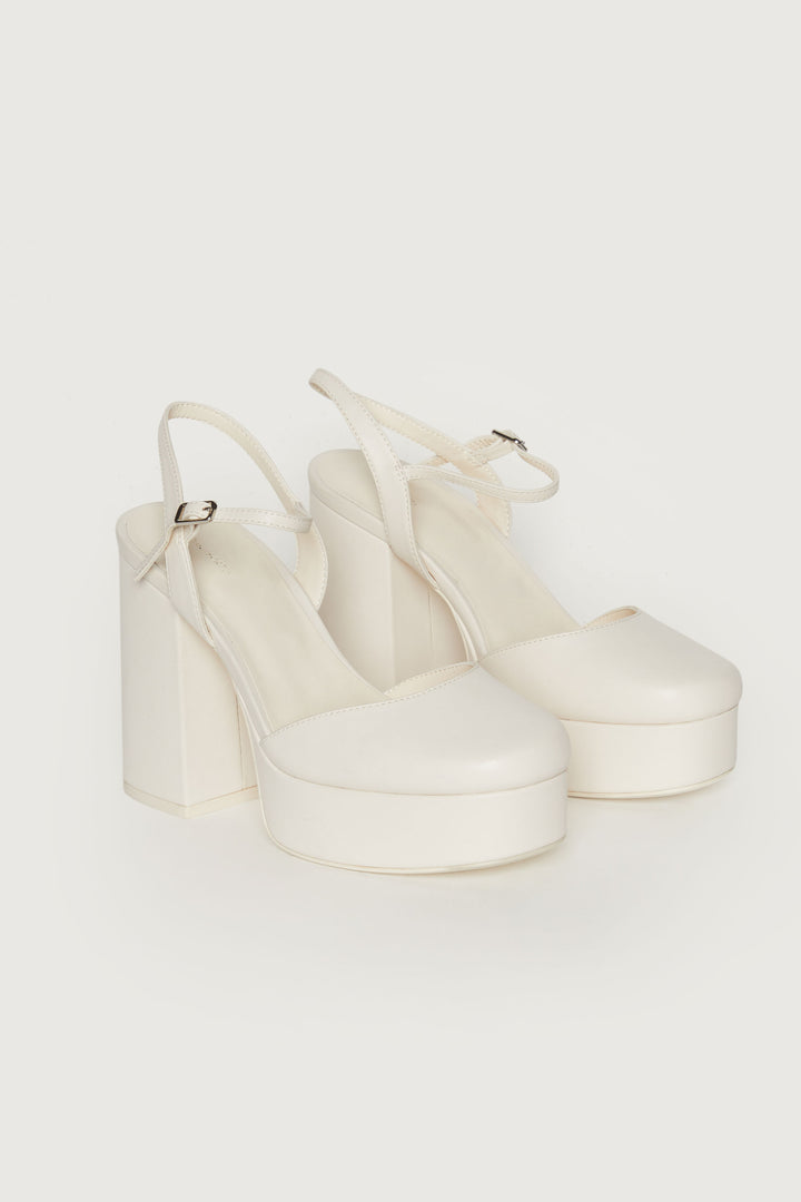 PLATFORM MARY JANE in Cream — alternate angle