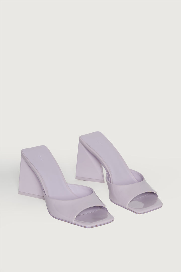 SQUARE TOE HEEL SANDAL in Orchid Ice — alternate angle