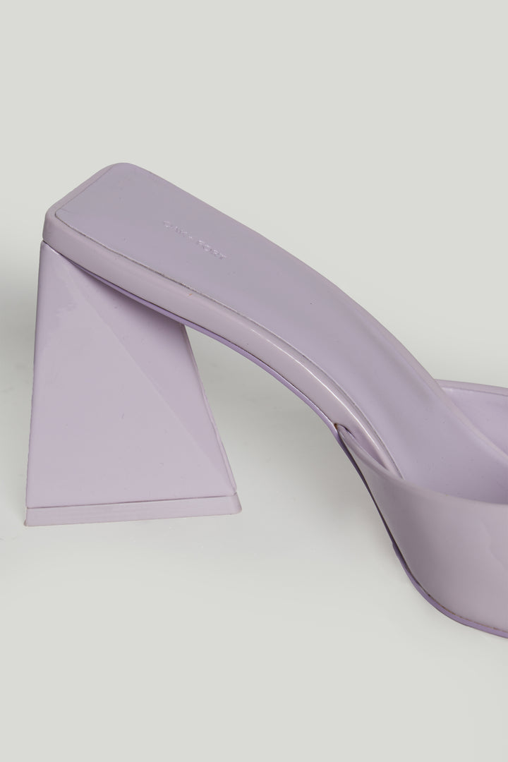 SQUARE TOE HEEL SANDAL in Orchid Ice — alternate angle