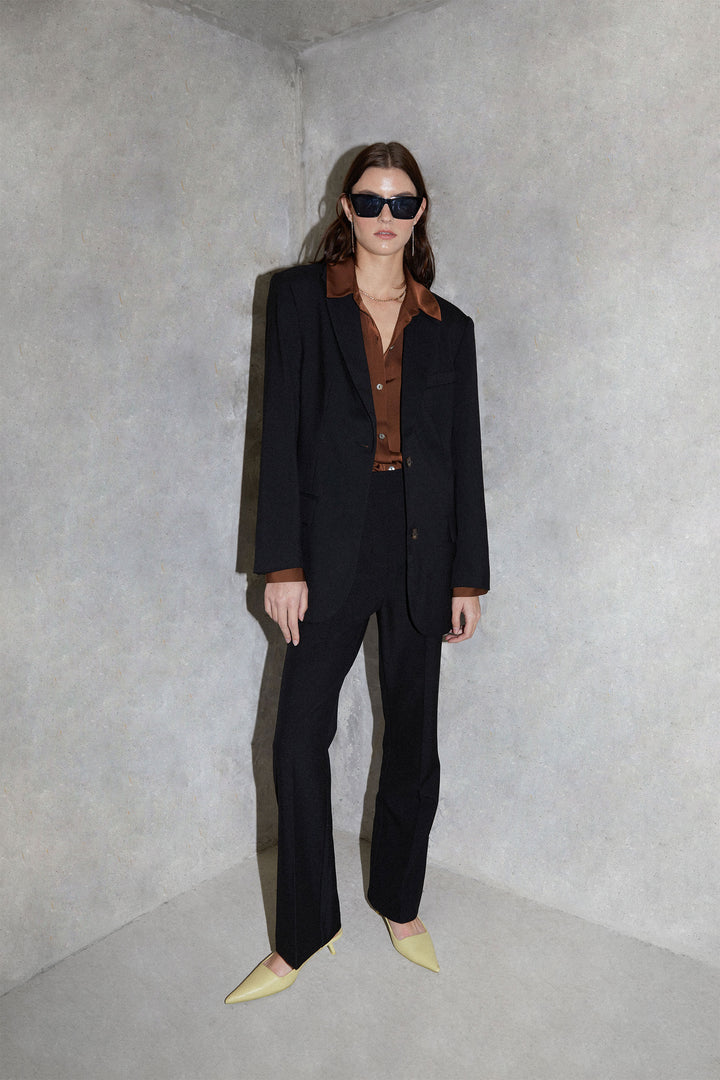 A-LINE BLAZER in Black — alternate angle