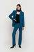 A-line blazer in legion blue — main image
