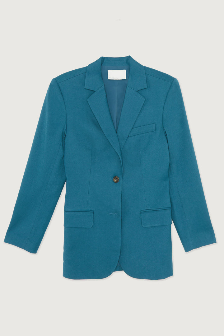 A-LINE BLAZER in Legion Blue — alternate angle