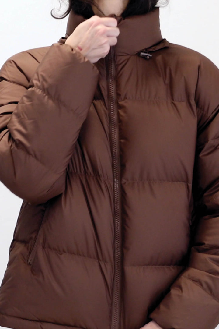 THE AIR PUFFER in Fudge — alternate angle