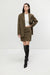 Oversized plaid blazer in beech taupe plaid — main image