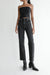 Oak essential straight leg high-rise jean in washed black — main image