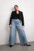 Extra baggy wide leg utility jean in light stone — main image
