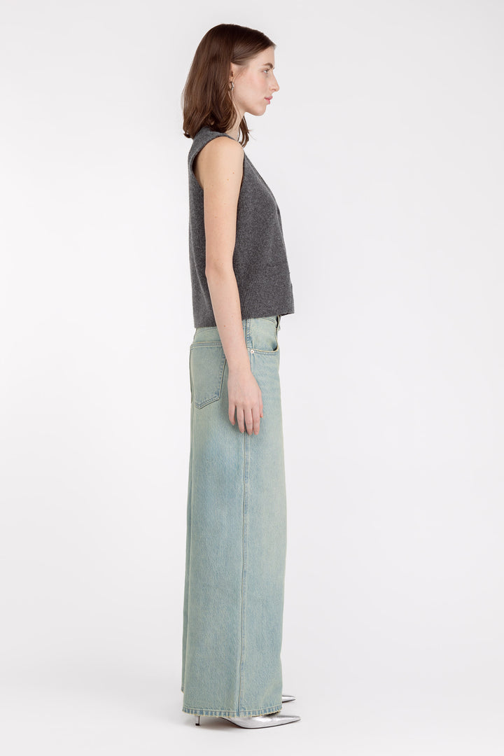 EXTRA BAGGY WIDE LEG UTILITY JEAN in Sand Wash — alternate angle
