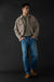 Relaxed fit tapered jean in medium blue — image