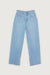Split hem jeans in light wash — main image