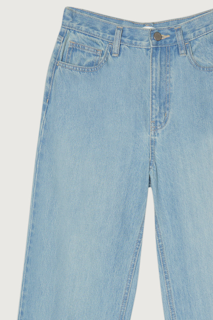 STRAIGHT LEG JEAN in Light Wash — alternate angle
